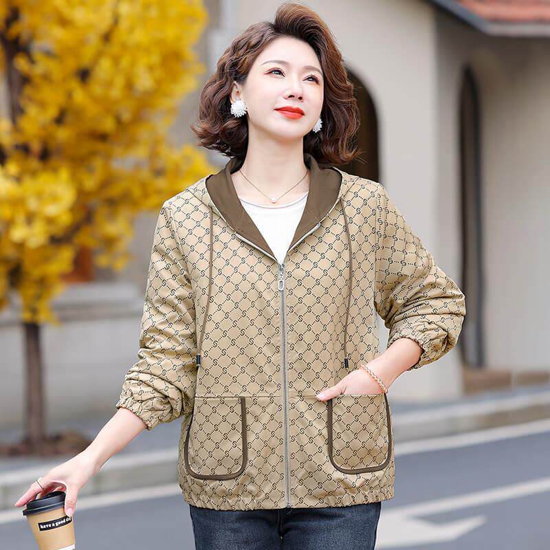 JOYIASS连帽卫衣外套女加绒加厚2025新款秋冬宽松小个子休闲时尚