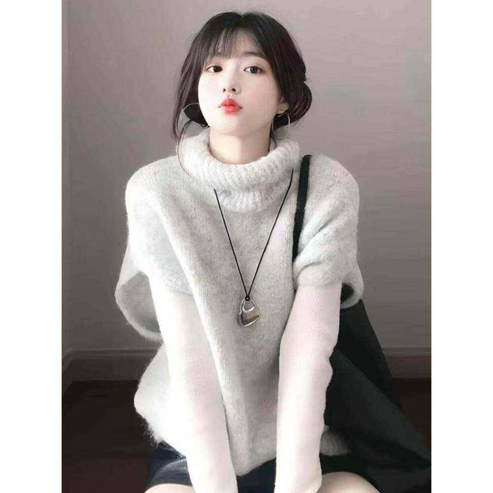 JOYIASS韩系高领毛衣马甲女秋冬2025新款独特漂亮叠穿巨好看的背