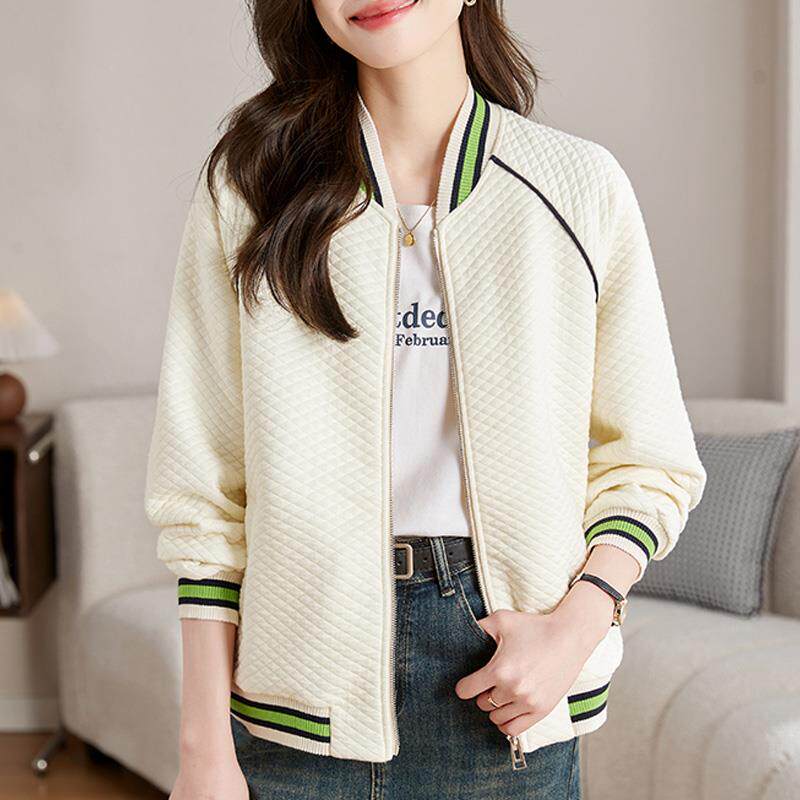JOYIASS新款妈妈棒球服外套女秋薄款2025年爆款韩版宽松中老年女