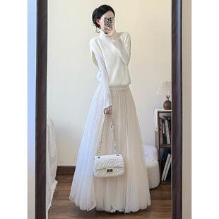 JOYIASS巨好看早秋穿搭一整套漂亮御姐风法式小资miu系千金连衣裙