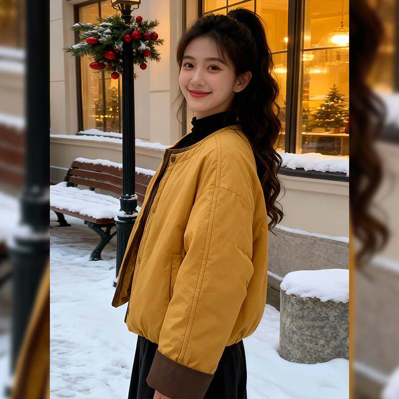 JOYIASS服女初冬穿搭2025新款韩系巨好看的独特漂亮别致短款小袄