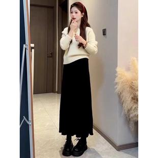 JOYIASS橘色毛衣女冬季内搭可外穿2025新款小个子软糯气质加厚针