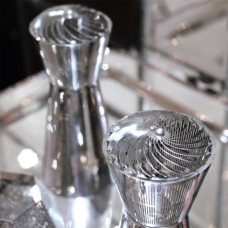 精油香薰灯不锈钢鸟笼旋转烛台