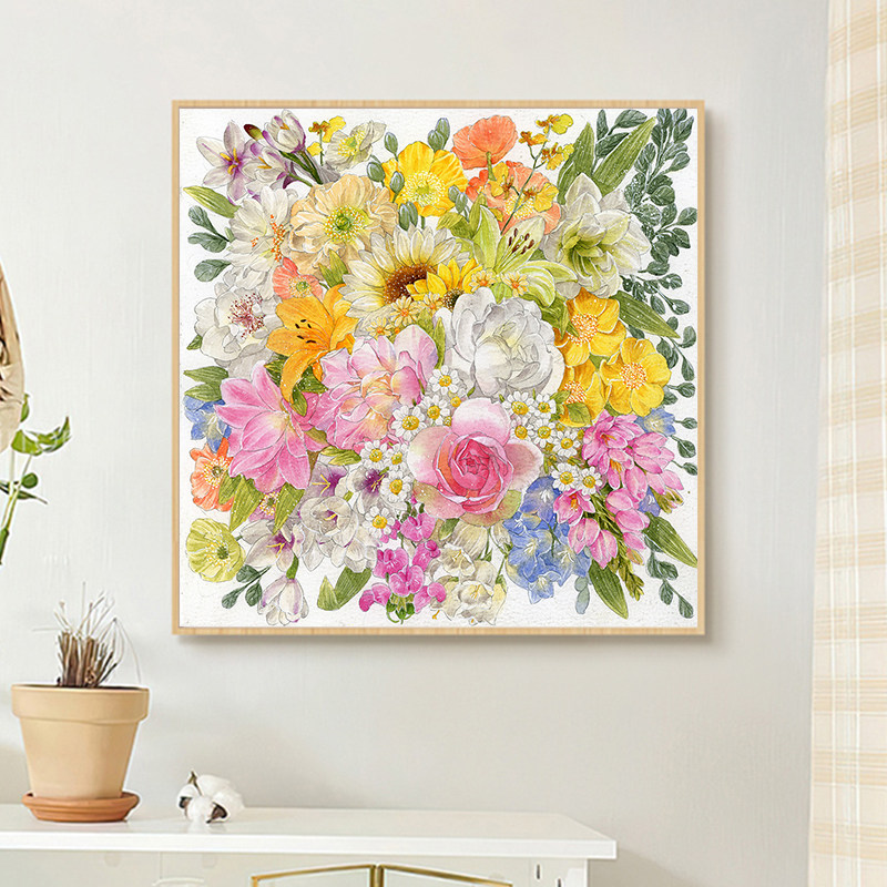 珂云【繁花似锦】钻石画圆钻新款手工diy钻石贴5d点贴粘钻砖石画