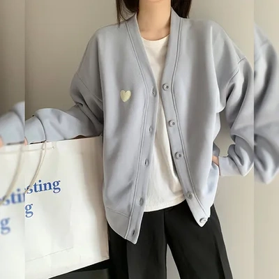 早春新款爆款卫衣欲女灰色外套薄款辣妹开衫纯春秋2026上衣韩版