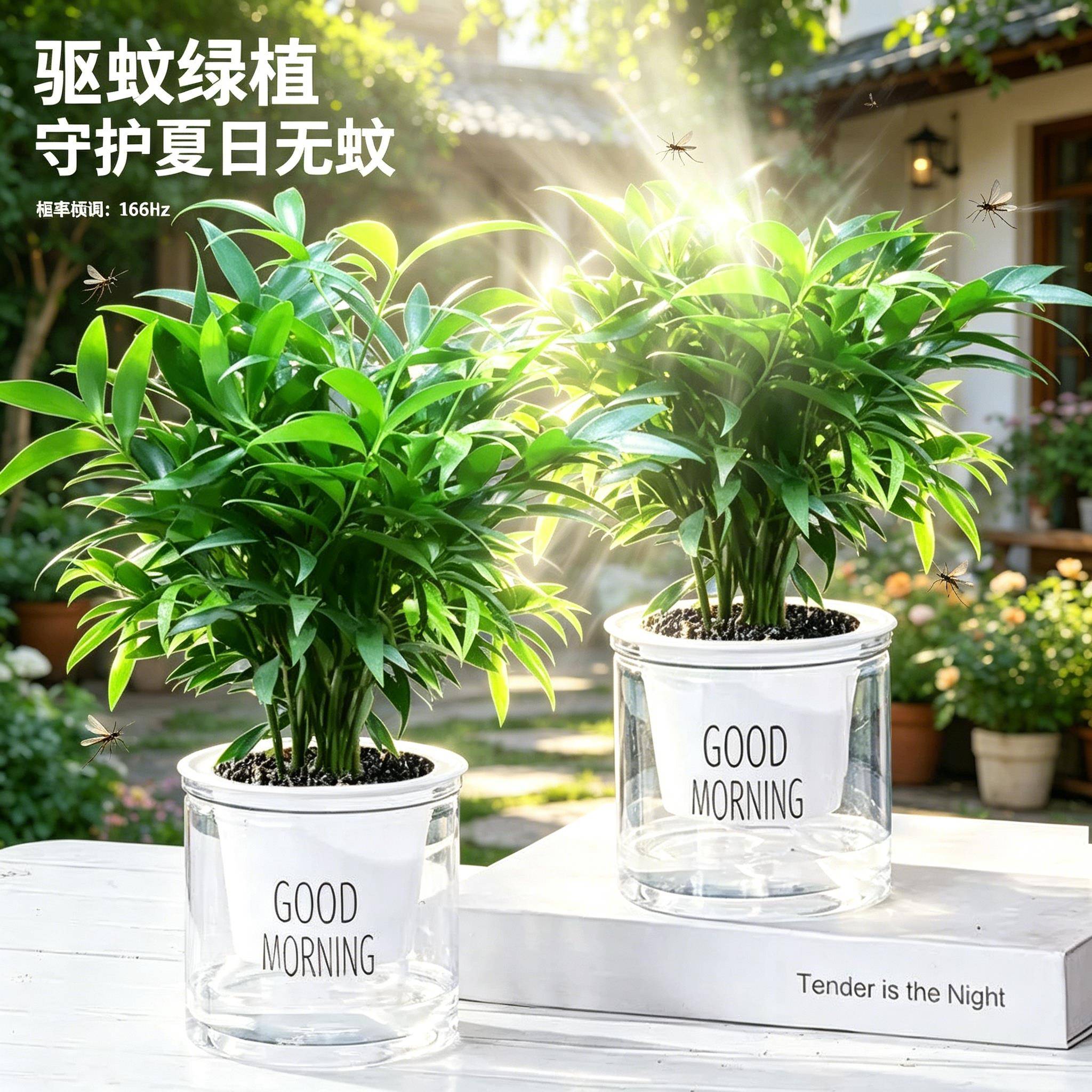 竹柏长寿竹竹子盆栽平安竹室内净化空气驱蚊植物水培懒人绿植花卉