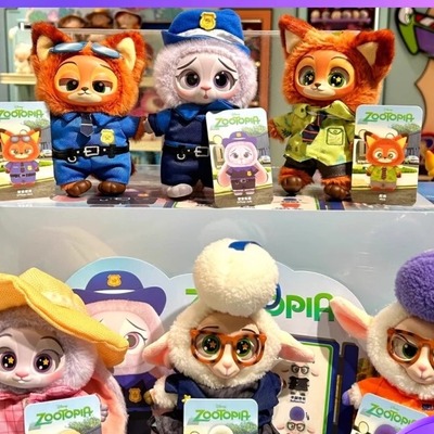 疯狂动物城盲盒搪胶毛绒挂件可爱公仔手办女礼物摆件