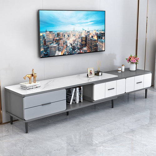 孪酷缘伸缩电视柜现代客厅家用