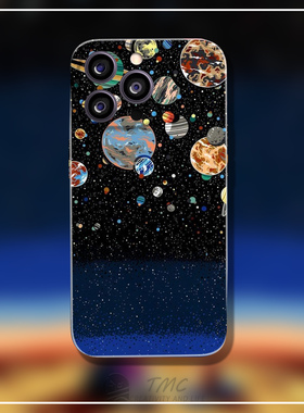 艺术水彩风星空夜手机壳适用于iPhone14promax荣耀magic5全包vivox80苹果13mini/12/xr三星s22华为nova9硅胶