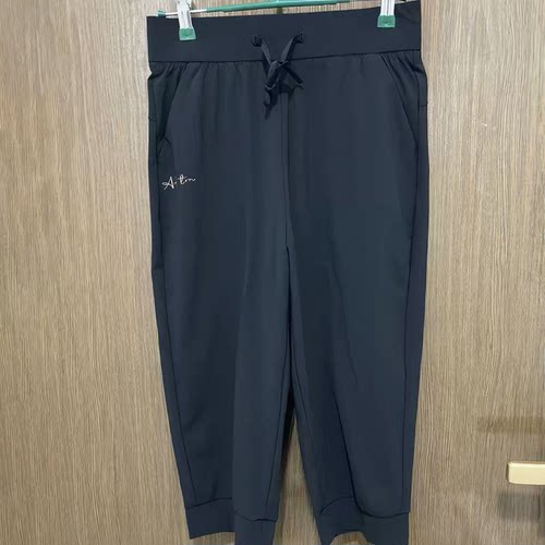 安踏正品速干舒适跑步七分裤