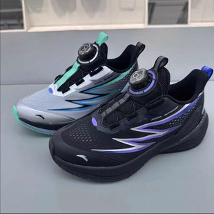 312545501 男大童旋钮犟弹弓速跑步运动鞋 安踏儿童25年秋冬季 新款