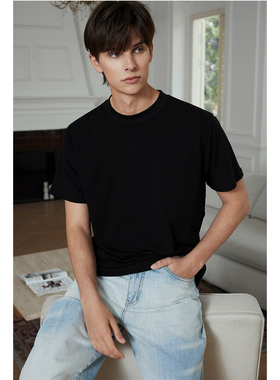 Ntalk 270克十字纹兰精天丝美丽诺羊毛纱线针织亲肤软糯抗皱短袖