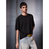 型短袖 NTALK 螺纹领口结构莫代尔亲肤合身纯色基础短宽Boxy版 T恤