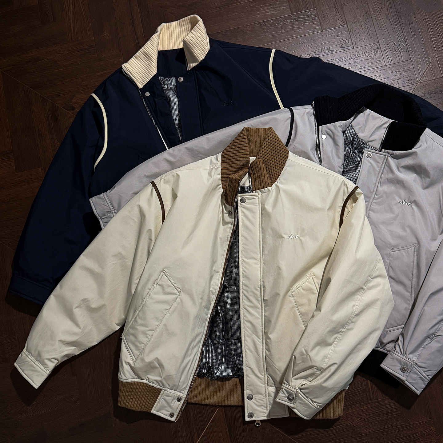 Ntalk 撞色轻量化新国标90白鸭绒高级时装感夹克羽绒服冬季外套