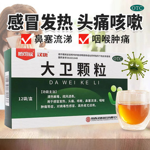 兴邦 大卫颗粒12袋清热解毒病毒性感冒发热头痛咳嗽鼻塞流涕儿童