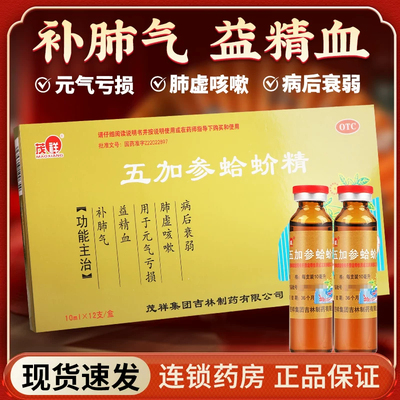 茂祥五加参蛤蚧精补肺气益精血元气亏损肺虚咳嗽病后衰弱正品保证