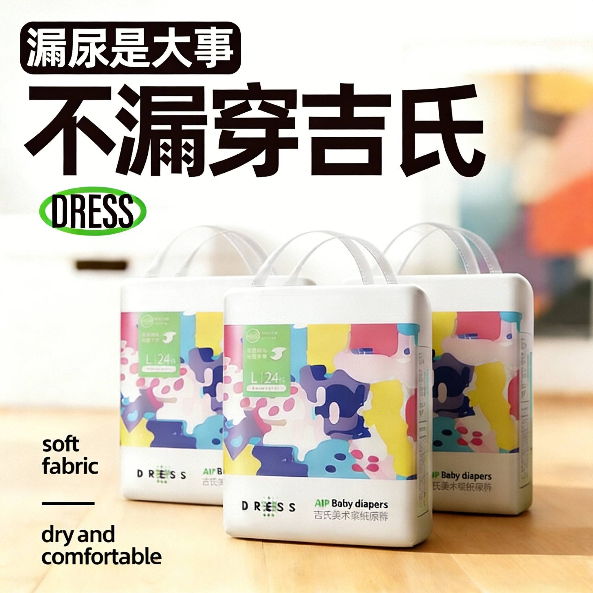 超薄透气尿不湿吉氏美术家夏季图片