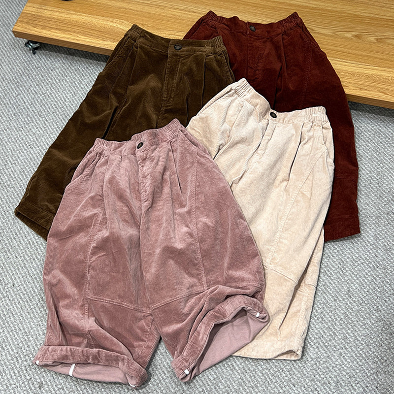 一七然新款秋季韩版原宿风原创设计拼接通勤自然腰舒适阔腿七分裤,女装/女士精品,休闲裤,淘宝优惠券,粉丝福利购,淘宝优惠卷