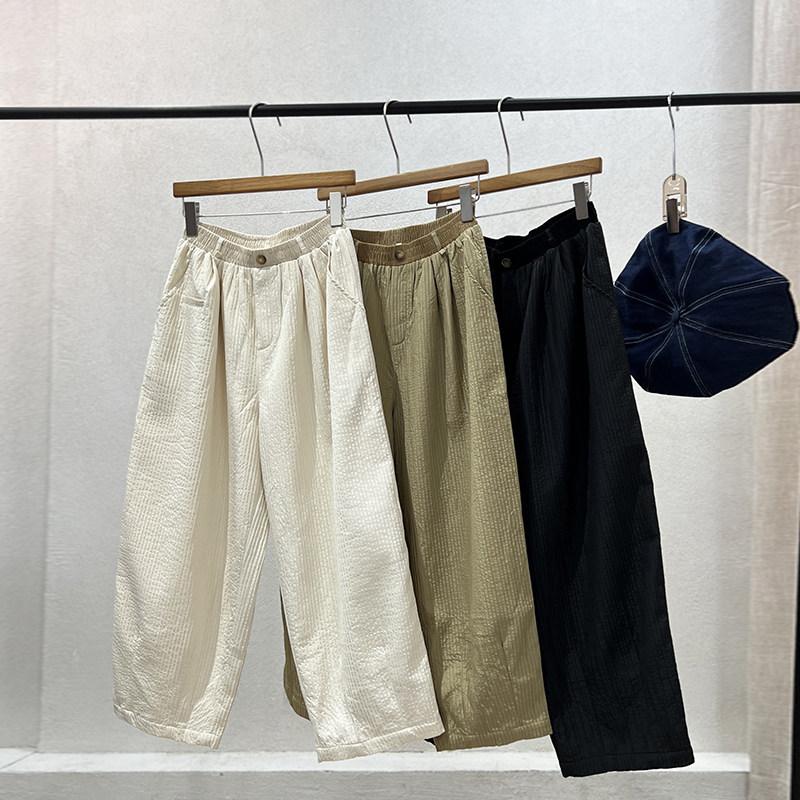 民族风一七然秋冬新品文艺百搭自然腰气质竖条纹个性拼接休闲棉裤,女装/女士精品,棉裤/羽绒裤,淘宝优惠券,粉丝福利购,淘宝优惠卷