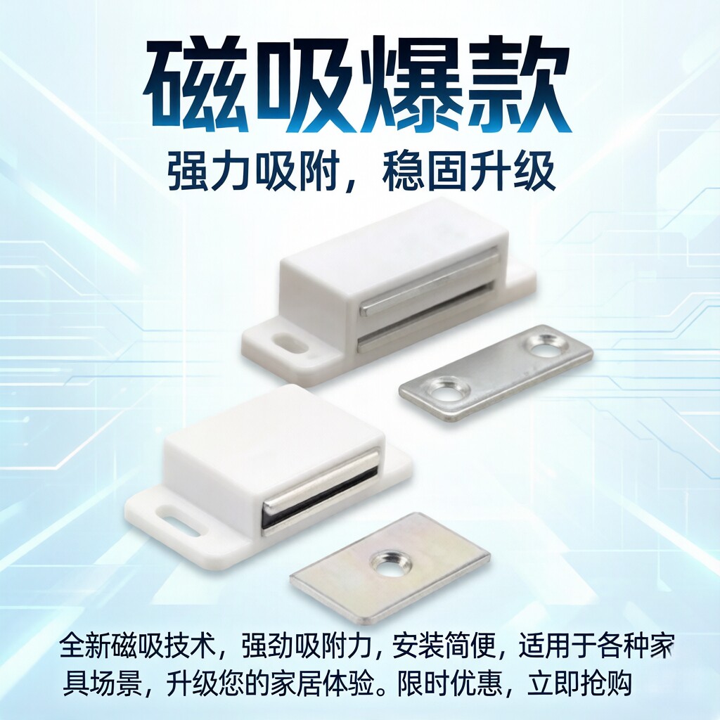塑料门吸C-54-1强力磁碰