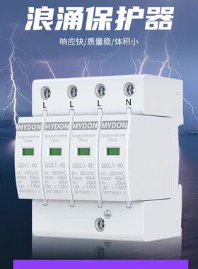 浪涌保护器MYDON防雷2P家用220V避雷电涌开关光伏