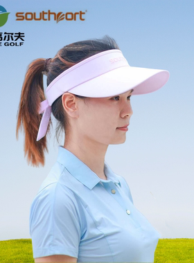 Southport 高尔夫帽子女防晒遮阳空顶帽防紫外线可调节帽轻便透气
