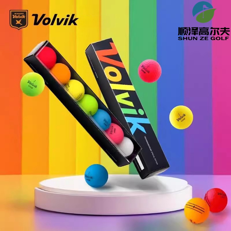 七彩球高尔夫球Volvik三层礼盒
