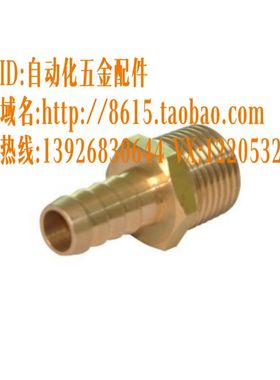 全铜接头 直接头 外螺纹 XZT01-6-9-12-19-25-02/03/04/06/08