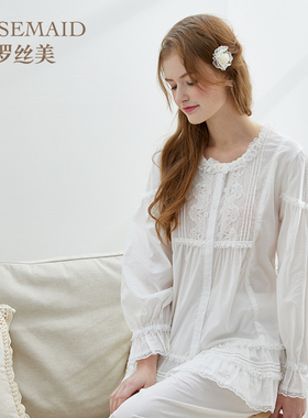 Rosemaid/罗丝美长袖家居服软糯可爱简约设计舒适亲肤女套装11041