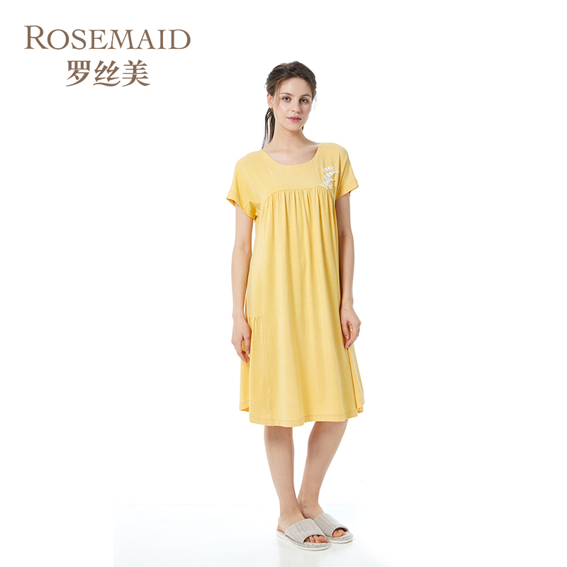 短袖睡裙中长款可外穿短袖睡裙