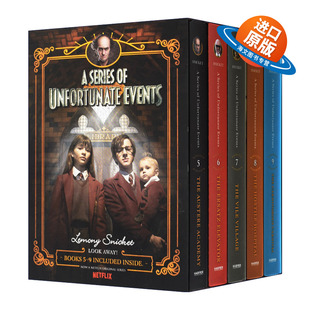 英文原版 A Series of Unfortunate Events #5-9 波特莱尔大冒险 雷蒙斯尼奇的不幸历险套装5-9册 英文版 进口英语原版书籍