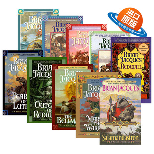 英文原版 Redwall 红城王国系列1-10册 青少年魔幻冒险小说 纽约时报畅销 Brian Jacques 英文版 进口英语原版书籍
