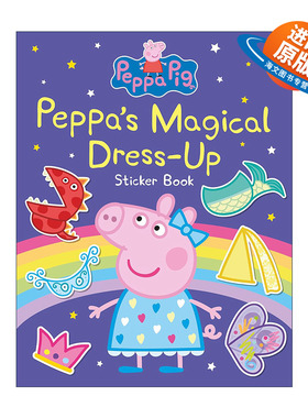 英文原版 Peppa’s Magical Dress-Up Sticker Book 小猪佩奇 魔法装扮贴纸书 英文版 进口英语原版书籍