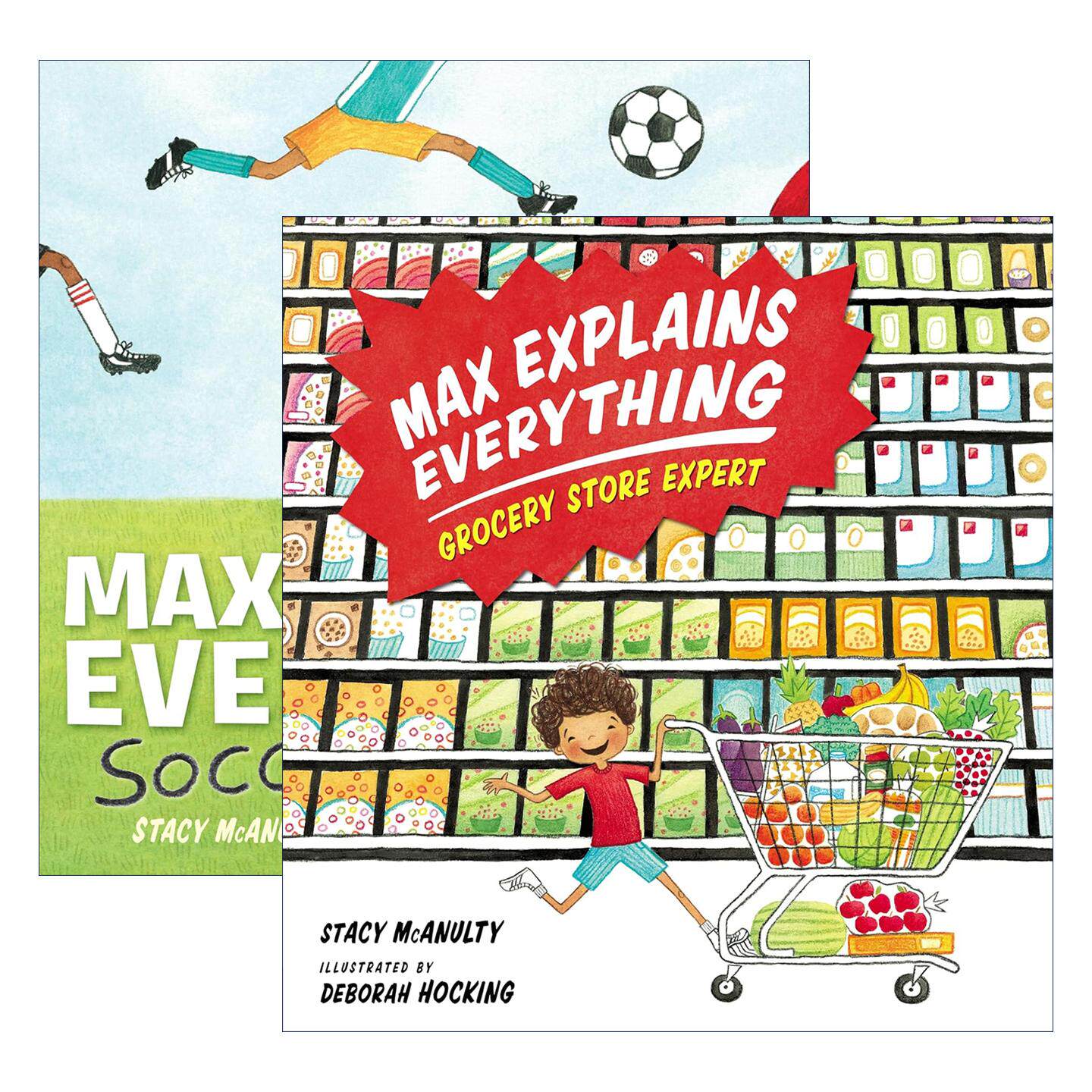英文原版 Max Explains Everything 麦克斯解释一切系列2册 儿童精装搞笑故事绘本 英文版 进口英语原版书籍