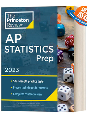 英文原版 Princeton Review AP Statistics Prep  2023 普林斯顿评论AP统计学 2023 英文版 进口英语原版书籍