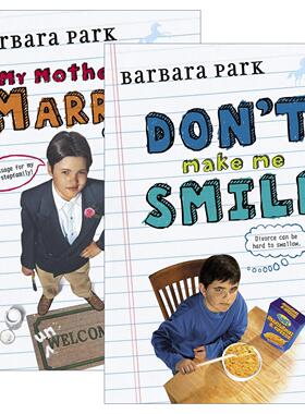 英文原版 Don't Make Me Smile 别逗我笑2册 儿童离异家庭小说 英文版 进口英语原版书籍