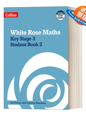 英文原版 Collins Key Stage 3 Maths Student Book 2 White Rose Maths 白玫瑰数学 英国初中数学学生用书 2 进口英语原版书籍