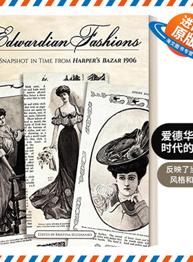英文原版 Edwardian Fashions 爱德华七世时代的时尚 英文版 进口英语原版书籍