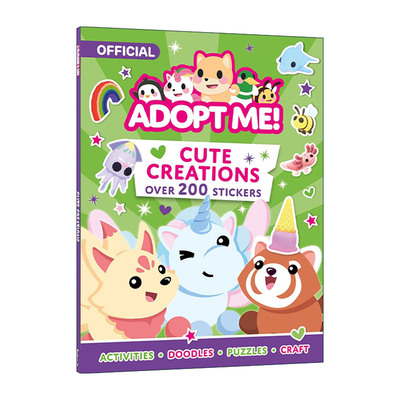 英文原版 Adopt Me Cute Creations Sticker Book 罗布乐思收养我吧 可爱小动物 儿童游戏趣味贴纸书 英文版 进口英语原版书籍