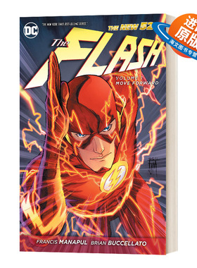 英文原版 The Flash Vol. 1 Move Forward (The New 52) 闪电侠第一卷 前进 英文版 进口英语原版书籍