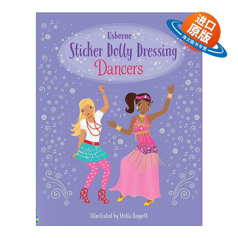 英文原版 Sticker Dolly Dressing Dancers 多莉贴纸 穿衣舞者 英文版 进口英语原版书籍图片