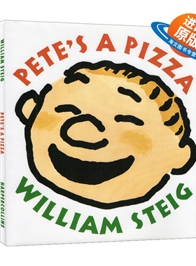 英文原版 精装 Pete's a Pizza 皮特是披萨 儿童幽默图画故事书 英文版 精装 进口英语原版书籍