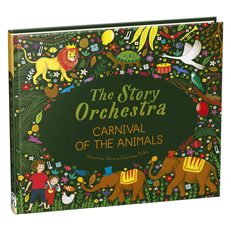 英文原版 精装 The Story Orchestra 交响乐团发声书 圣桑动物狂欢节 音乐故事 有声绘本 故事管弦乐队 英文版 进口英语书籍