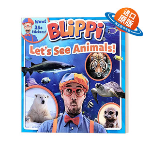 布里皮 书籍 Let 进口英语原版 英文版 让我们看看动物 Animals See Blippi 英文原版