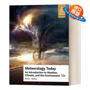 英文原版 Meteorology Today 现代气象学 天气气候与环境导论 第13版 Ahrens/Henson 英文版 进口英语原版书籍