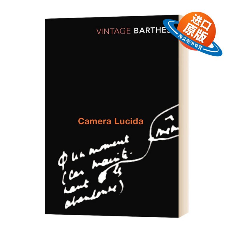 英文原版 Camera Lucida 明室摄影札记 英文版