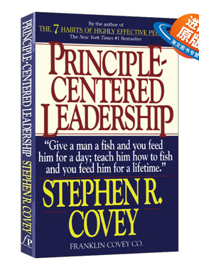 英文原版 Principle Centered Leadership 高效能人士的领导准则 英文版 进口英语原版书籍