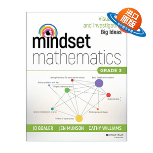 英文原版 Mindset Mathematics Grade 3 思维数学 可视化和研究大观念 三年级 斯坦福大学教授Jo Boaler 英文版 进口英语原版书籍