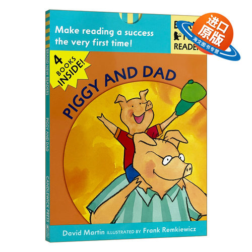 英文原版绘本 Piggy and Dad Brand New Readers 小猪与爸爸 儿童绘本 Candlewick分级读物 英文版 进口英语原版书籍