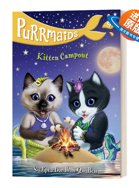 英文原版 Purrmaids #9 Kitten Campout 美猫鱼9 小猫露营 英文版 进口英语原版书籍儿童外文书